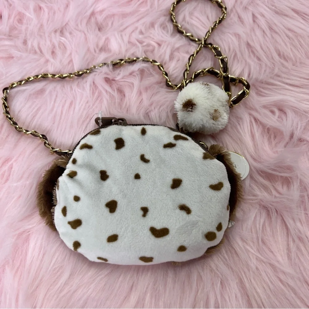 NEW Mini TY Fur puppy Animal Mini Bag